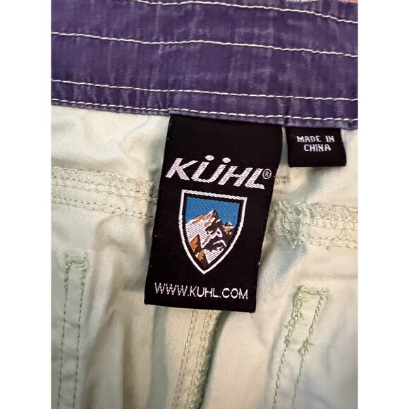 Kuhl Dry Hiking Pants Size 6 Stretch Evaporative Comfort Technology Green - Picture 5 of 6